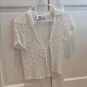 White Sheer Princess Polly Swim Coverup